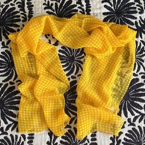 Yellow Checkered Scarf